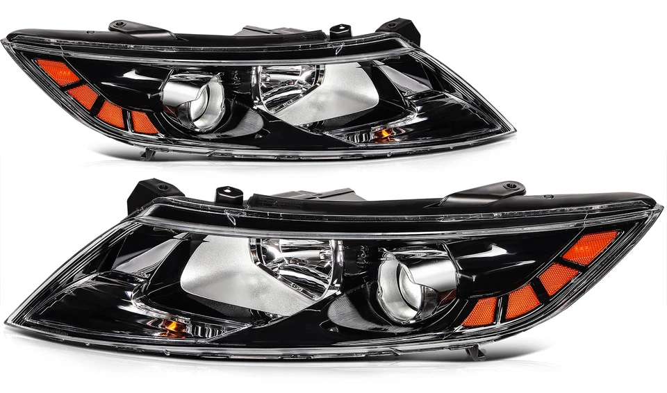 Headlamp For 2011-2013 Kia Optima Black Housing Clear Lens Headlights Assembly Foto 2 de 4