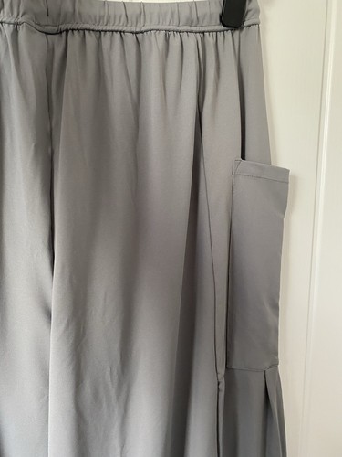 Neu Halara elastischer Bund Seitentasche weites Bein Palazzohose Hose L 16 Freizeit - Bild 10 von 10