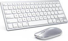Sleek Wireless Keyboard  Mouse for Mac - Adjustable DPI, Power-Saving Mode