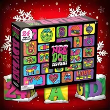 2026 NeeDoh Advent Calendar 24Pcs 3D PVC Fidget Doll Christmas Countdown unbrand