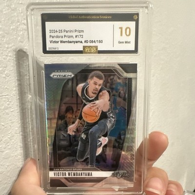 2024-25 Panini Prizm Victor Wembanyama #172 Pandora Prizm /150 HEM MINT GAS 10