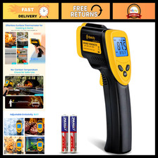 Infrared Thermometer Laser Temperature Gun for Cooking, BBQ, Meat, HVAC, Engine