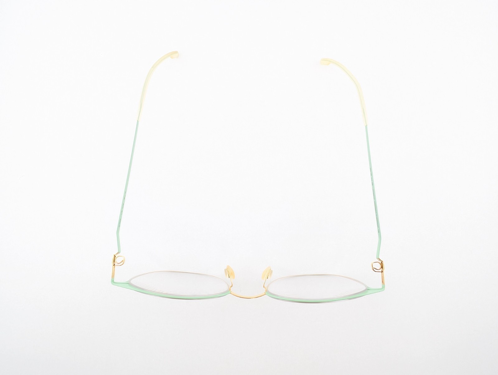 Mykita Lite Eyeglasses, Frames Only, Ulla Col 269 Green/Gold, 49-18-135 ...