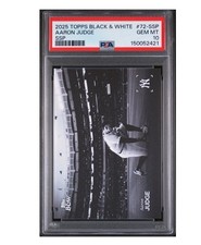 2025 Topps Black and White Aaron Judge PSA 10 SSP #72-SSP