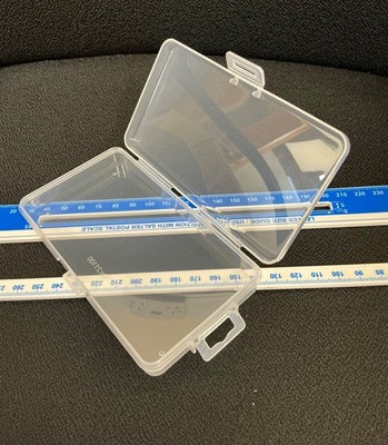 AAA Klar Kunststoff Aufbewahrungsbox Box - Klein Organizer für Karten, Werkzeuge, Handwerk