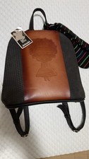 Vintage Hand Made Mexican Leather Back Pack Bag
