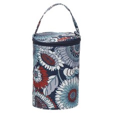 Stricktasche f&uuml;r Yarn Aufbewahrung kleine H&auml;keltasche blau wei&szlig;