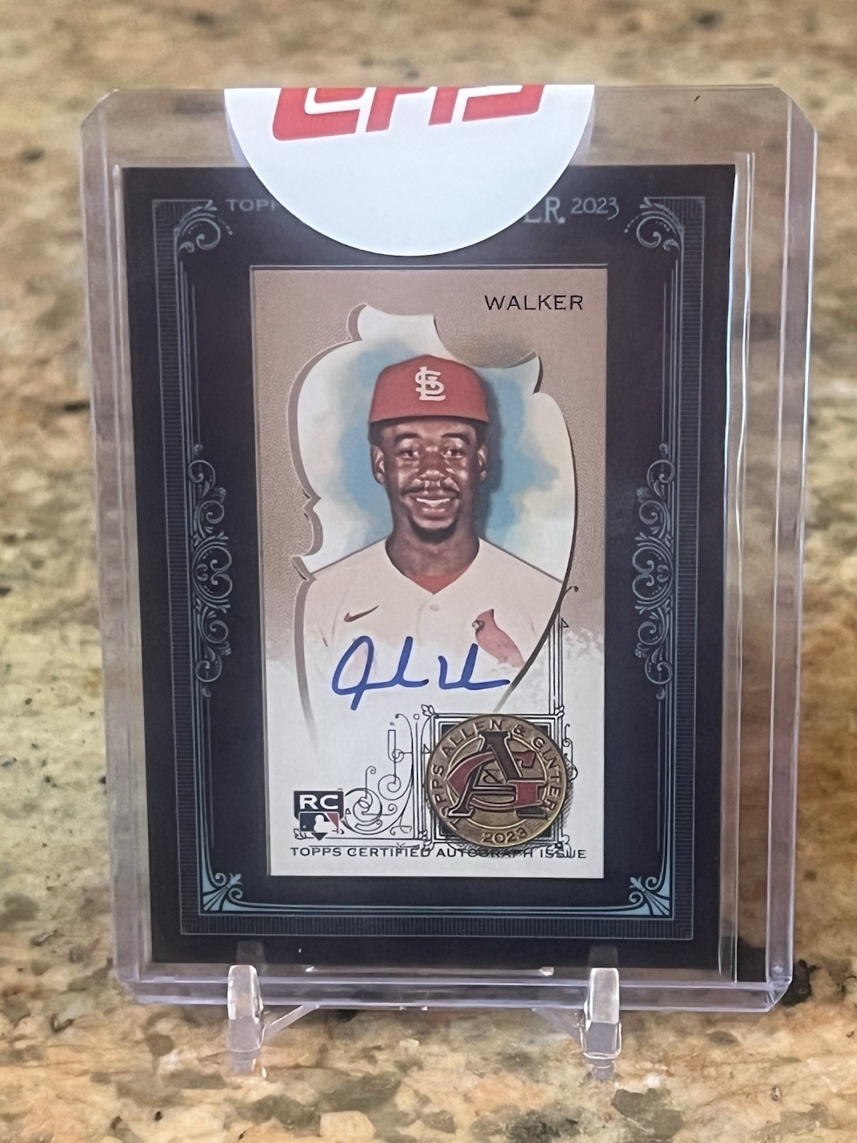 2023 Topps Allen & Ginter Jordan Walker Black Framed Mini Auto RC SP 25/25