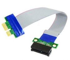 PCI-Express PCI-E 1X Riser-Karte Flex-Verl&auml;ngerungskabel Flachbandkabel 20cm