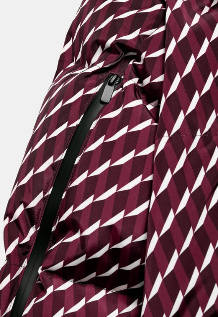 ZARA 2025 Burgundy Windproof Ski Jacket with RECCO® Technology image 10