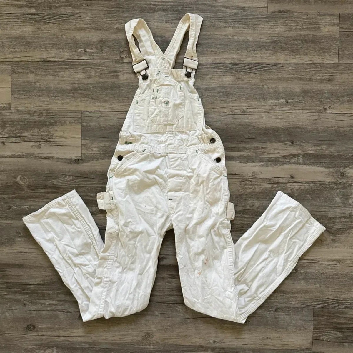 Vintage 50s Duck Head Union Made White Overalls Size 28X30 | eBay