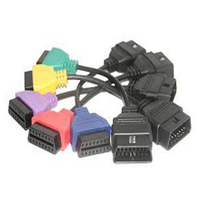 6x ELM OBDII Adapter Cable Set for Fiat Alfa Jeep Diagnostic Connector Tool
