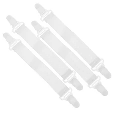 4 Pcs Fastening Belt Hook Mattress Clips Button Style Elastic Garters for Bed