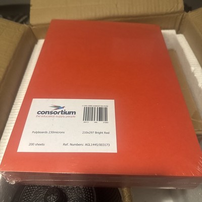 Konsortium Pulpboards 230 Mikron, hellrot 200er Pack A4 Karton. Weihnachten 