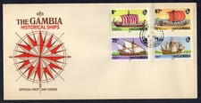 NAVI ANTICHE CARAVEL GALEONE 1980 GAMBIA FDC