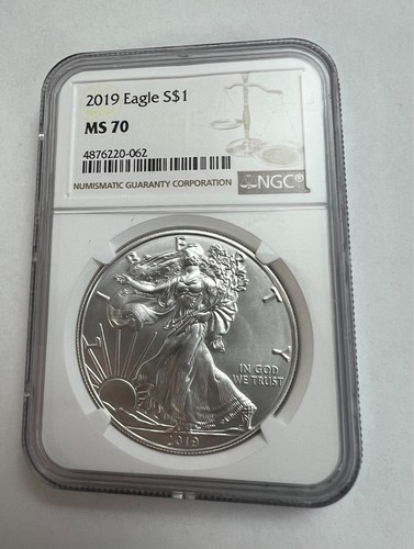 2019 SILVER EAGLE NGC MS70