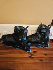 Roller Derby Custom Adult Inline Rollerblade Skates - Blue/Black 9-12 Ex. Cond