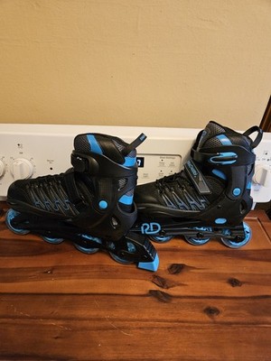 Roller Derby Custom Adult Inline Rollerblade Skates - Blue/Black 9-12 Ex. Cond