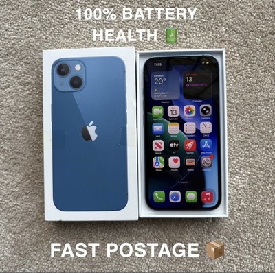 Apple iPhone 13 128GB | Blau | Entsperrt | 100% Akku | Schneller Versand   