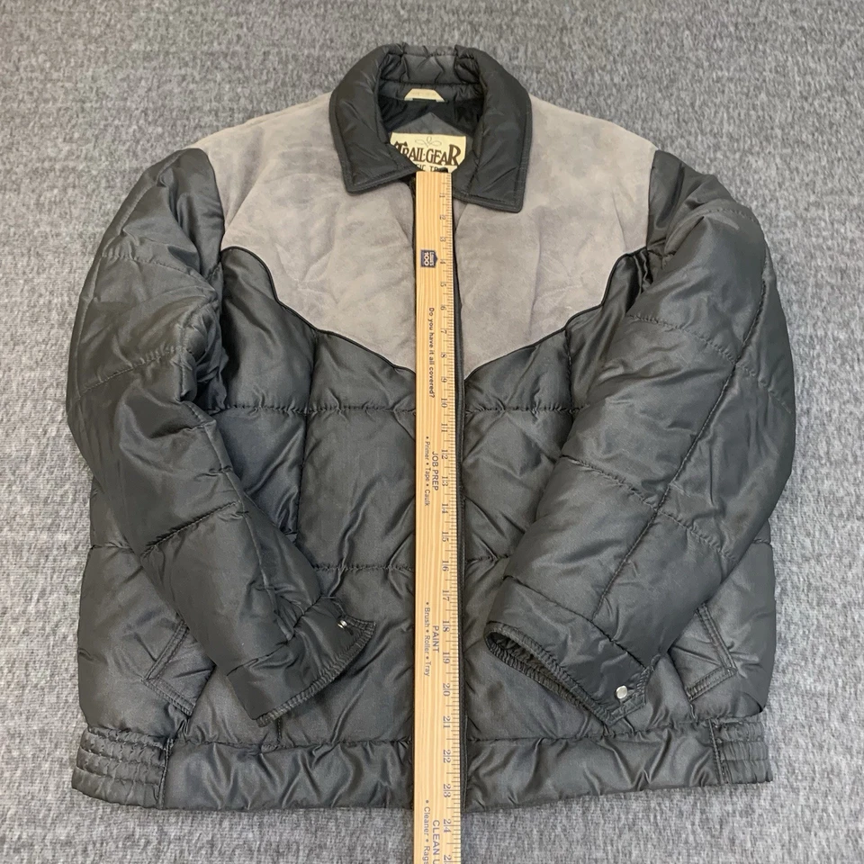 De colección Trail Gear By Pacific Trail Hombre’s Pearl Snap Puffer XL Cuero Poliéster Foto 2 de 4