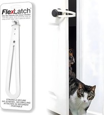 Cat Door Holder Latch - Bright White Alternative Standard,