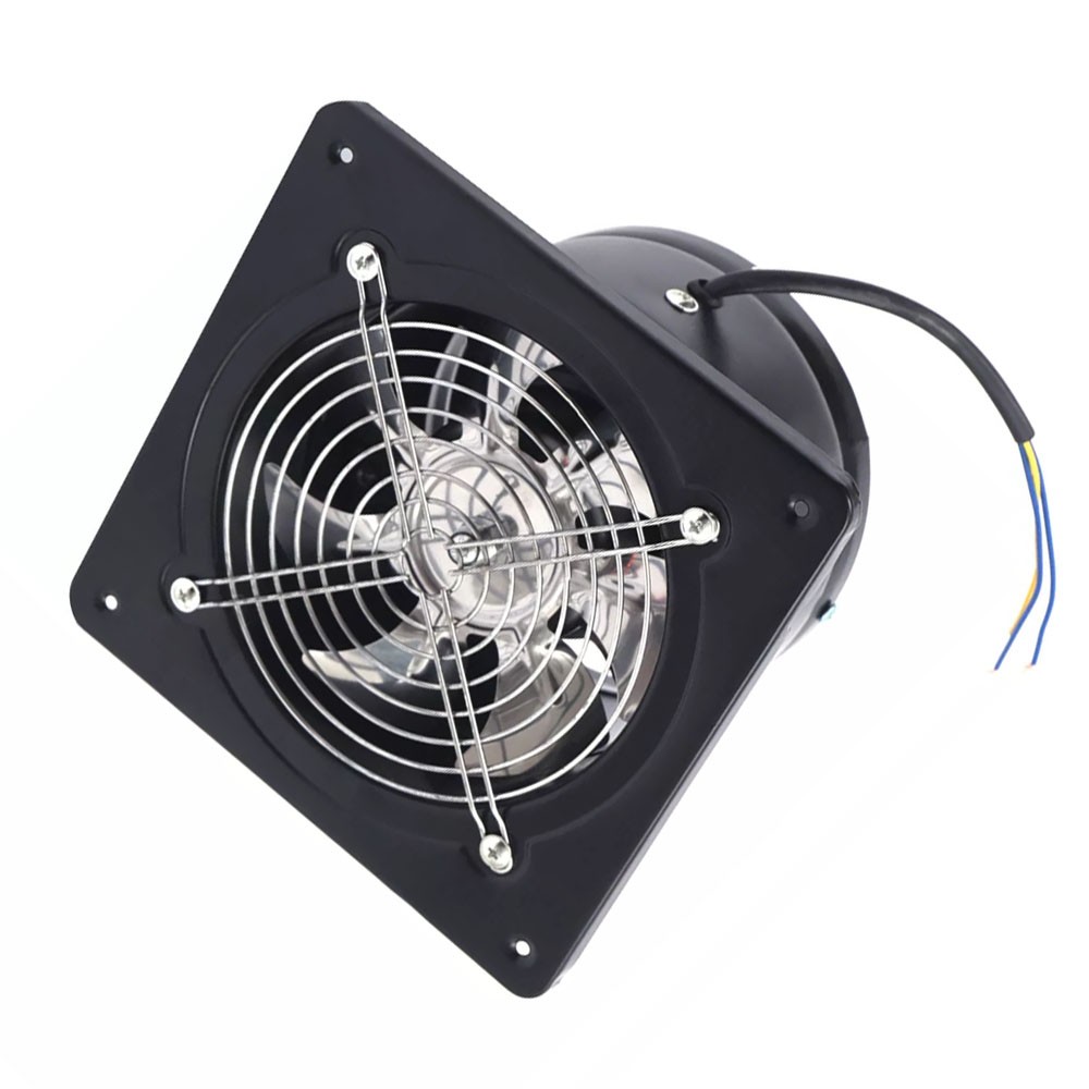 6" Black Exhaust Fan Small Fume Extractor Ventilation Fan for Shop Chicken Coop