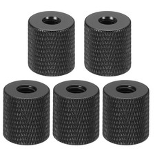 Tripod Screw Adapter Camera Screw Mount 1/4" Female to M6 Female Black 5Pcs