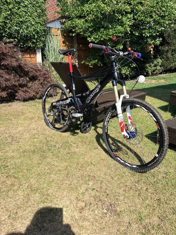 ORANGE FIVE FULL SUSPENSION MOUNTAIN BIKE - LARGE 