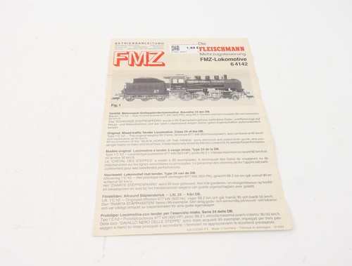E1641 Fleischmann H0 manual de instrucciones para locomotora de vapor FMZ 64142 | Condition: Usado
