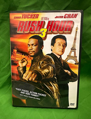 Rush Hour 3 DVD Jackie Chan Chris Tucker PG-13 NTSC Widescreen Full Screen
