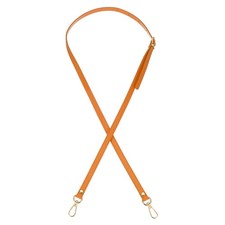 47" Adjustable PU Leather Purse Strap with Gold Hardware Orange