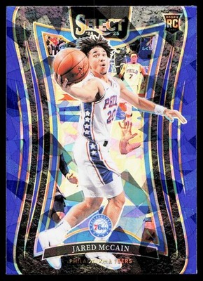 2024-25 Panini Select Jared McCain Blue Ice Mezzanine Rookie Card