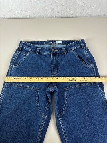 Carhartt Women Sz 8 Tall (Actual 30x30) Carpenter Work Jeans Rugged Flex EUC - Picture 8 of 12