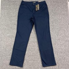 Lee Pants Womens 14 Tall Blue Straight Leg Wash  Wear Relaxed Fit - NEW