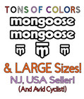 5 Piece Mongoose Outline Vinyl Decal Set Many Colors/SzsDowntube-Forks- Head Tube