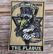 The Plague Gothic Tarot Card Occult Crow Raven Witchy Iron on Patch