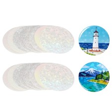 200pcs 85mm/3.3in Badge Screen Protector, Mixed Styles for 3in