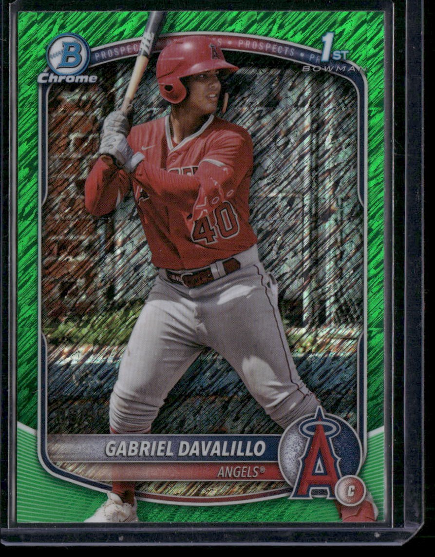 Bowman 2025 Bowman Chrome Gabriel Davalillo #BCP-178 Green Shimmer /99