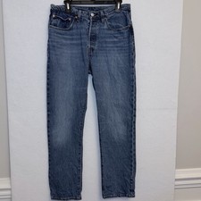 Levi s 501 Original Fit Jeans Men s 30x30 Medium Wash Straight Leg Button Fly