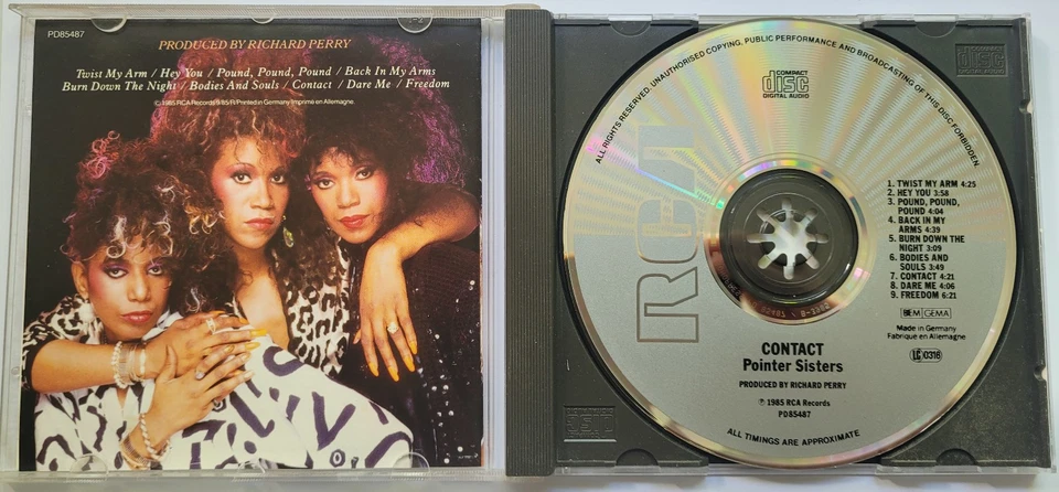 Pointer Sisters - Contact (CD, 1985) - Bild 3 von 3