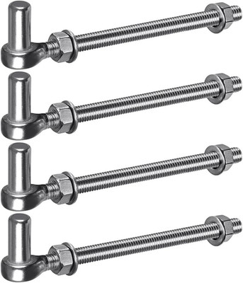 J Bolt Gate Hinge, Stainless Steel, Farm Gate Hinges, for Chain Link Fence