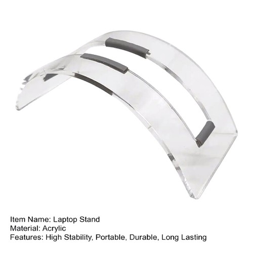 Acrylic Desktop Stand Acrylic Vertical Laptop Stand With High Stability Strong - Photo 5/8