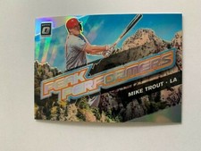 2019 Donruss Optic Peak Performers Holo #12 Mike Trout - Los Angeles Angels