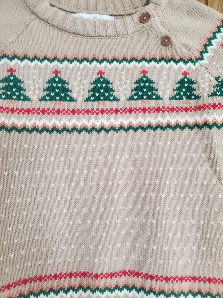 Suéter Tommy Bahama Niño Niña Gris Navidad Talla 5-6 Foto 2 de 4