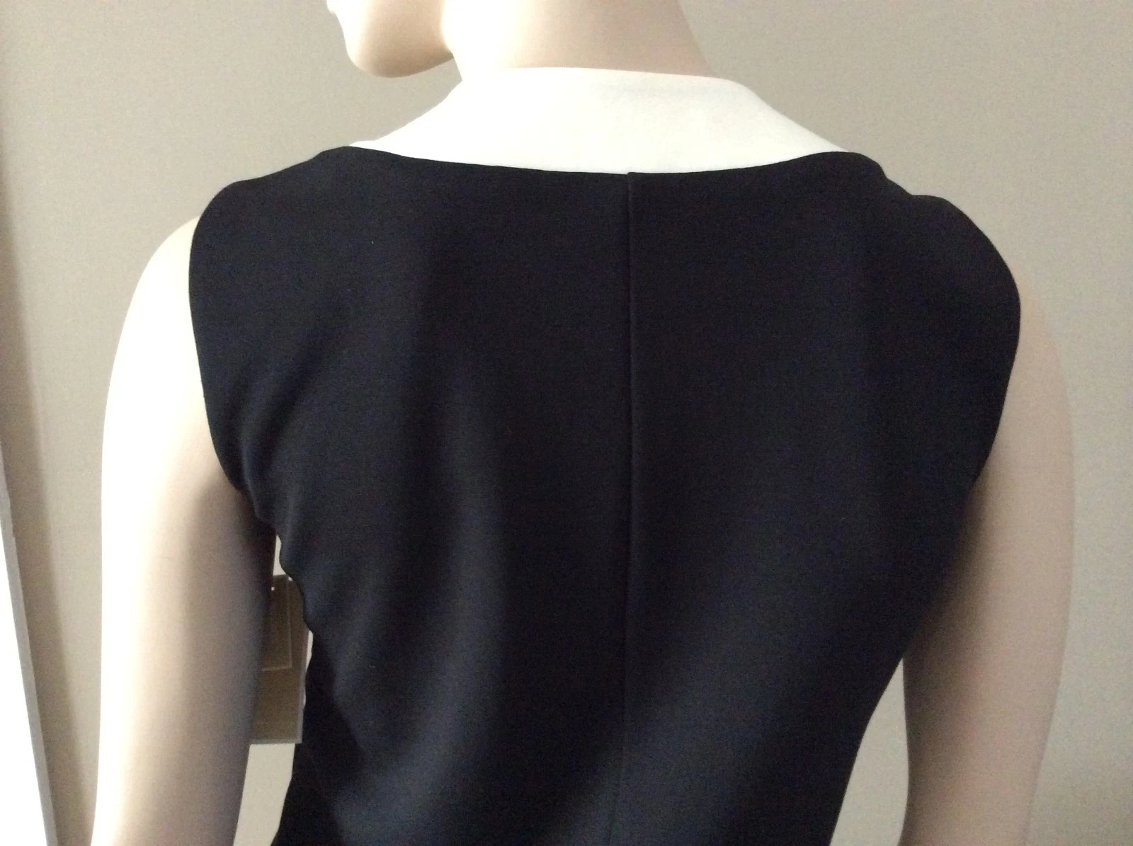 MICHAEL Michael Kors abito nero senza maniche a tubino con cerniera firmata taglia P S