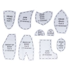10 PCs Memory Bear Template Lineal Set Memory...