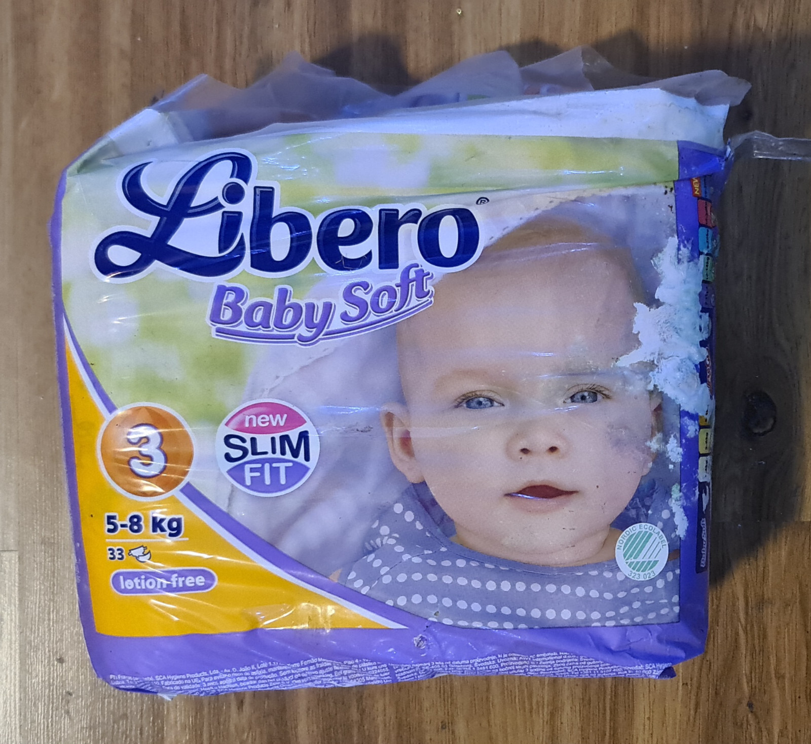 Vintage 2000 LIBERO Baby Baby soft diapers 33 MINI nappies 5-8 Kgs