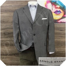 ARNOLD BRANT Mens Blazer Sport Coat Casual Jacket Size 44R Wool Bamboo Suit