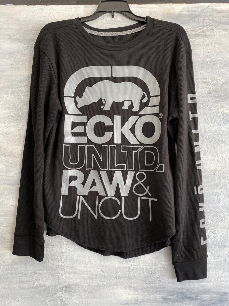 NEW! ECKO UNLTD. Thermal Long Sleeve Logo Tee, Size S
