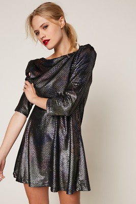 free people metal dress Free People Gold Molten Metal Dress (Small)